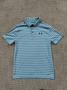 Under Armour Boys Striped Polo